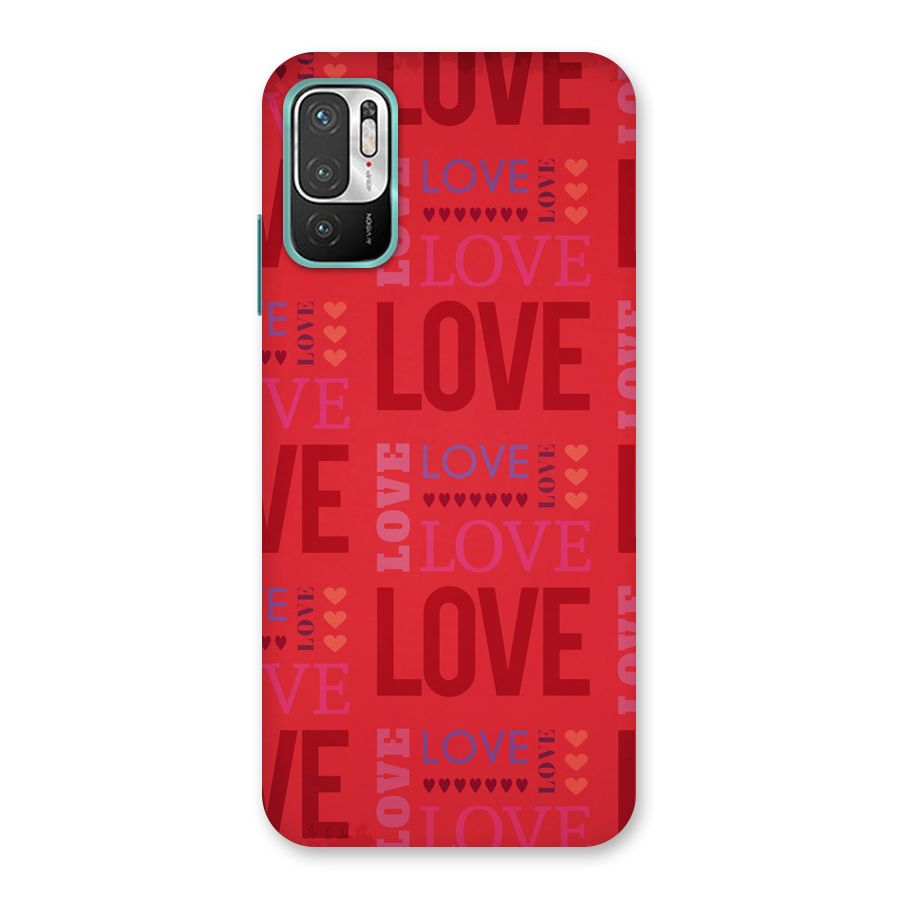 Love Pattern Back Case for Redmi Note 10T 5G
