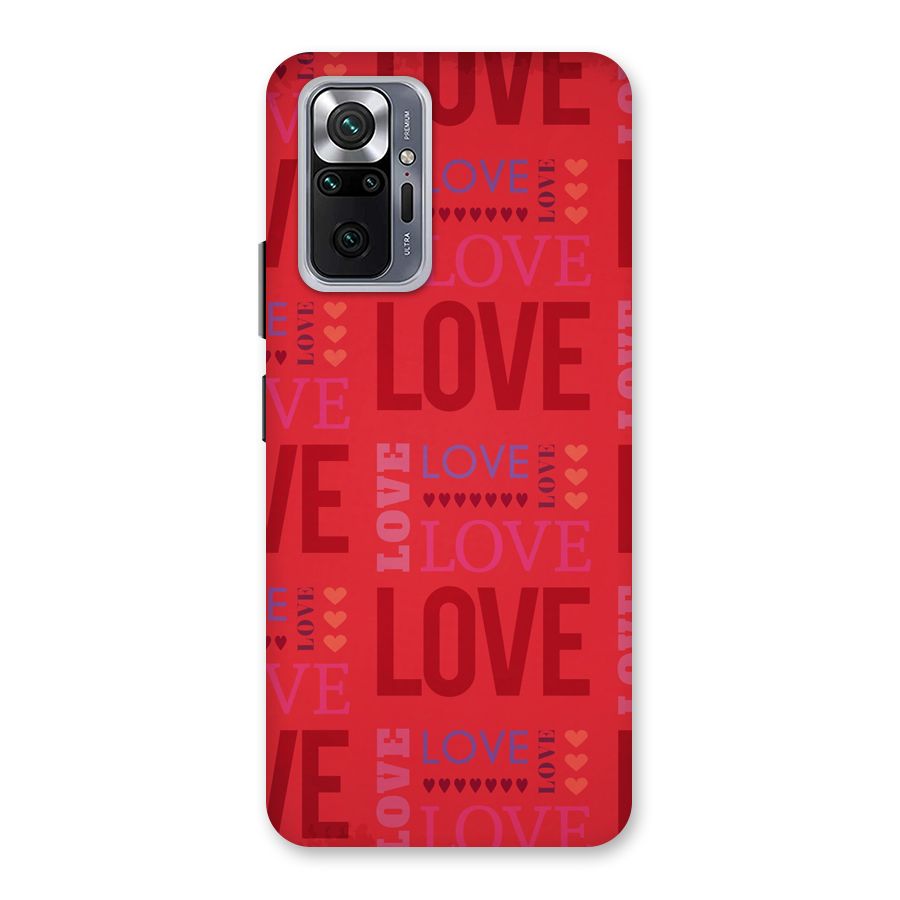 Love Pattern Back Case for Redmi Note 10 Pro Max