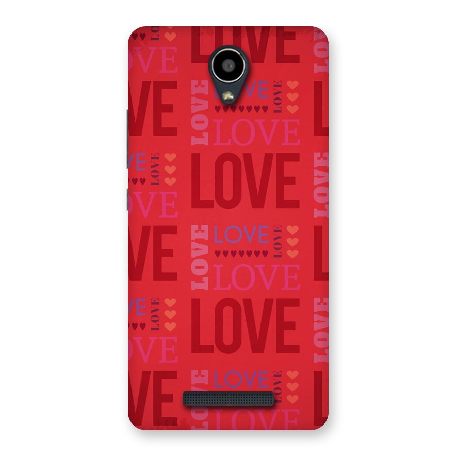 Love Pattern Back Case for Redmi Note 2