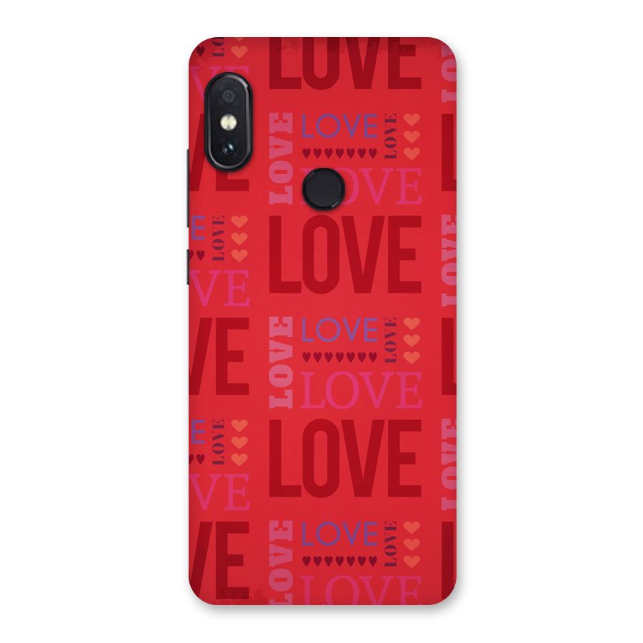 Love Pattern Back Case for Redmi Note 5 Pro