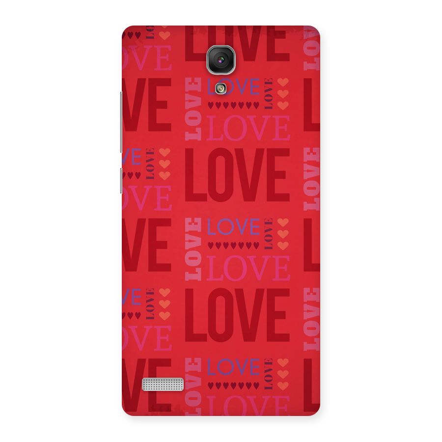 Love Pattern Back Case for Redmi Note Prime