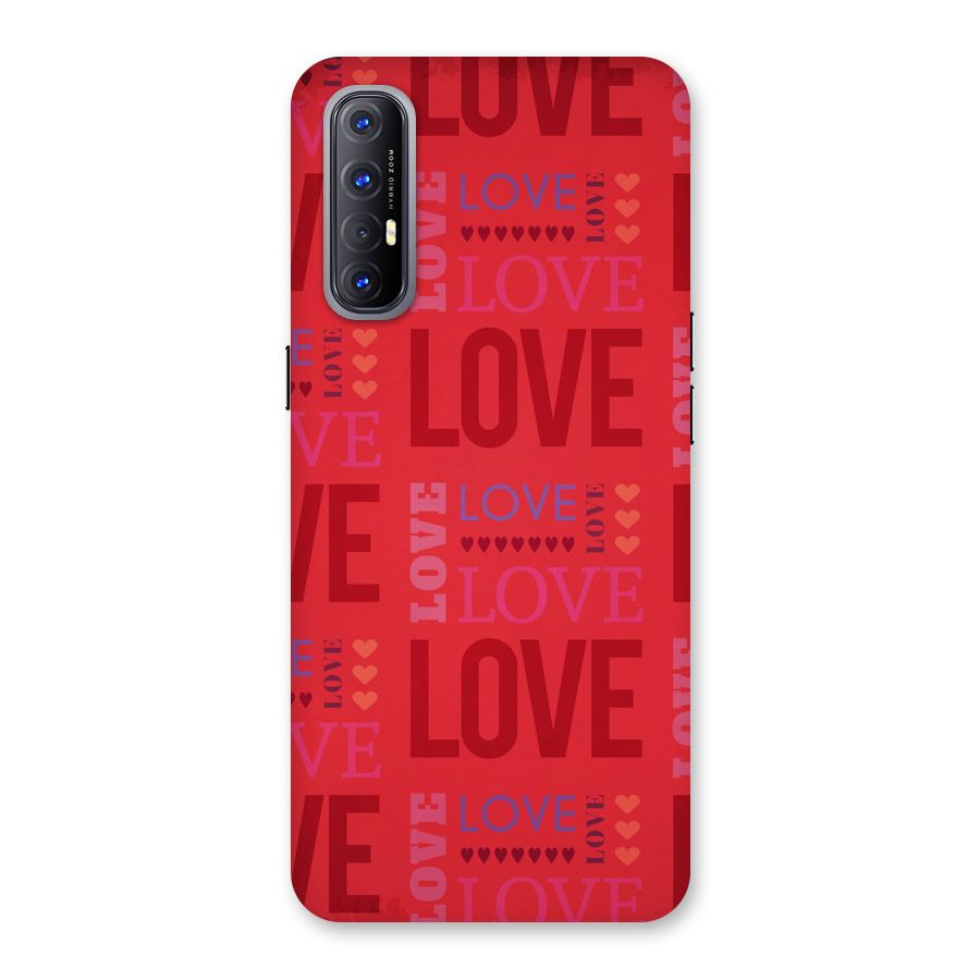 Love Pattern Back Case for Reno3 Pro