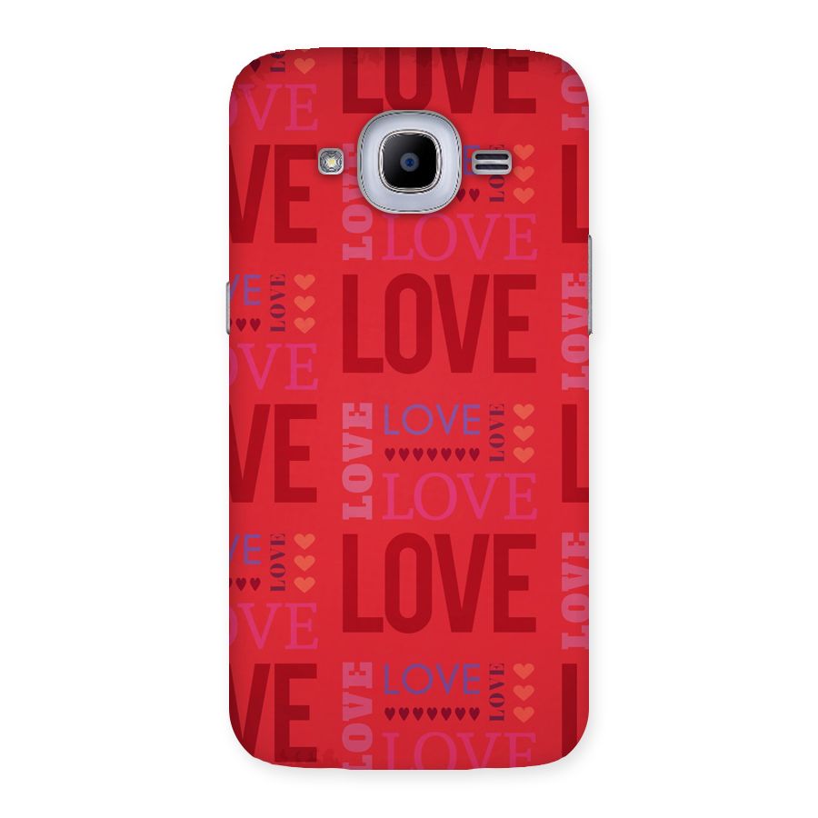 Love Pattern Back Case for Samsung Galaxy J2 2016
