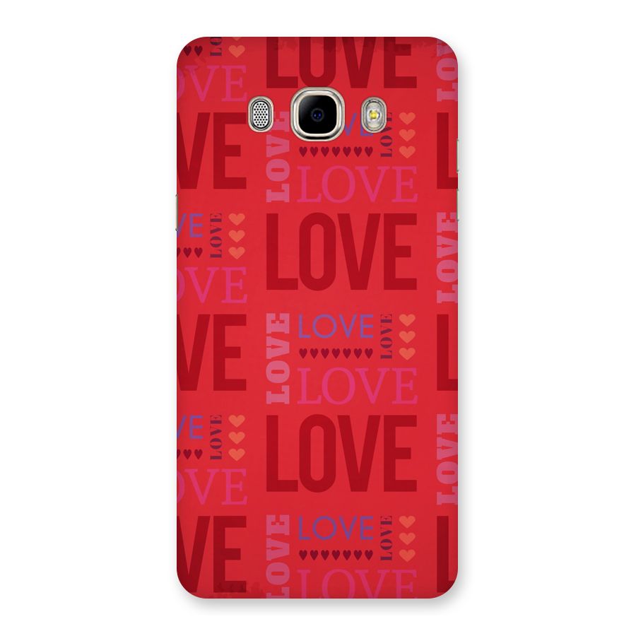 Love Pattern Back Case for Samsung Galaxy J7 2016