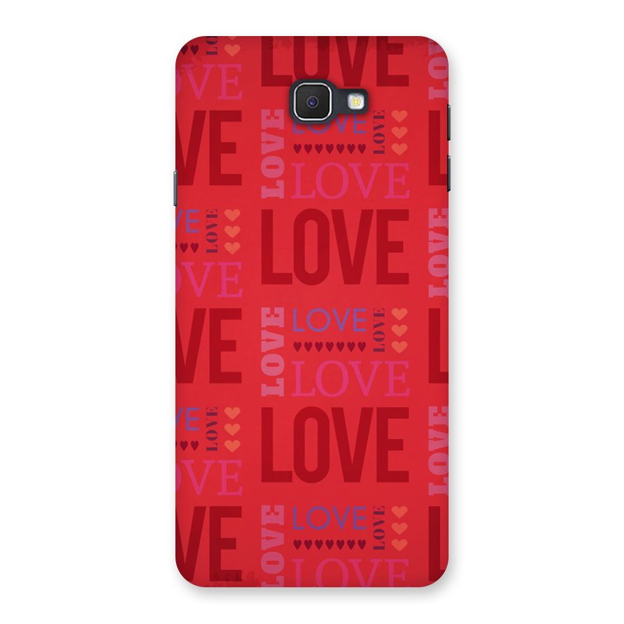 Love Pattern Back Case for Samsung Galaxy J7 Prime