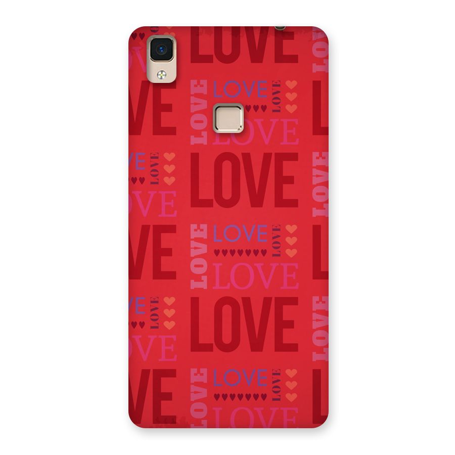 Love Pattern Back Case for V3 Max
