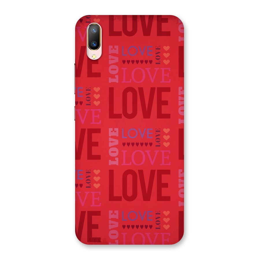 Love Pattern Back Case for Vivo V11 Pro