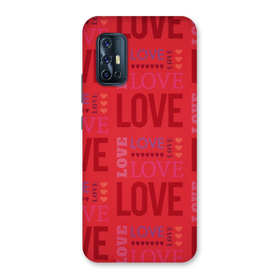 Love Pattern Back Case for Vivo V17