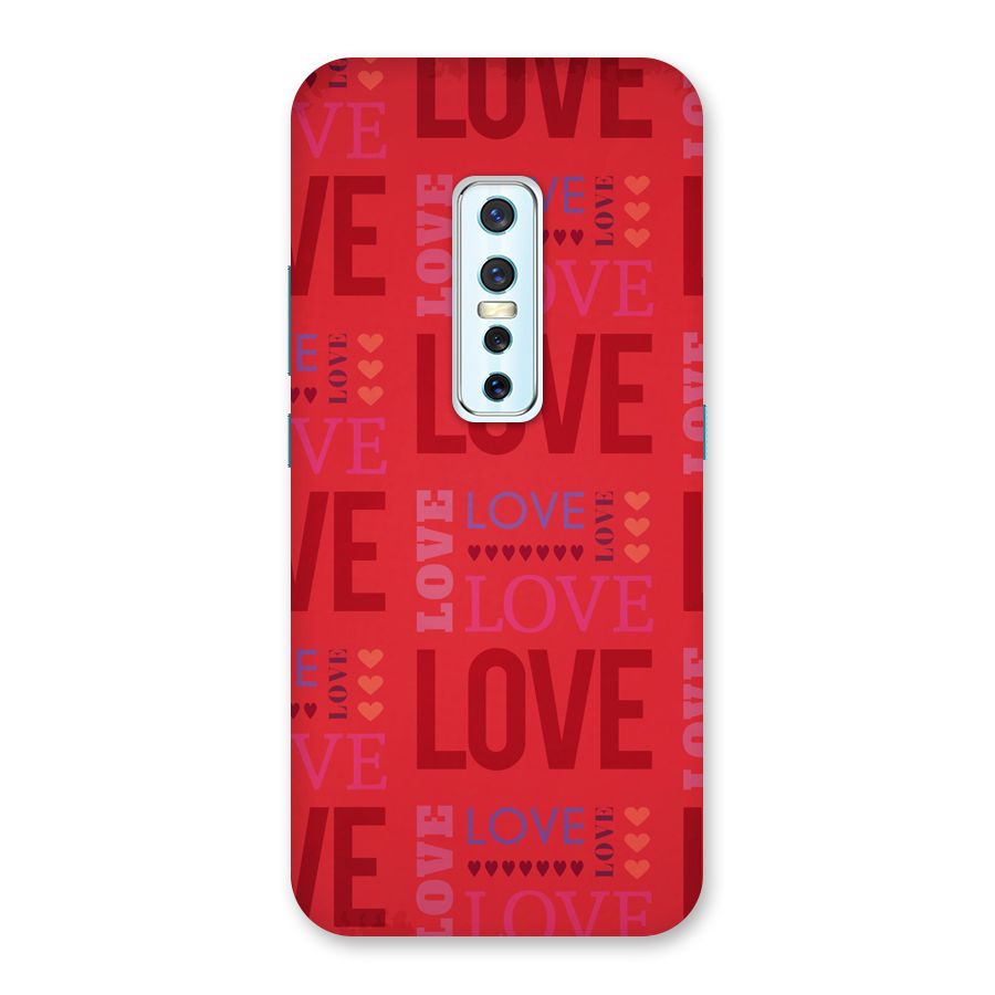 Love Pattern Back Case for Vivo V17 Pro
