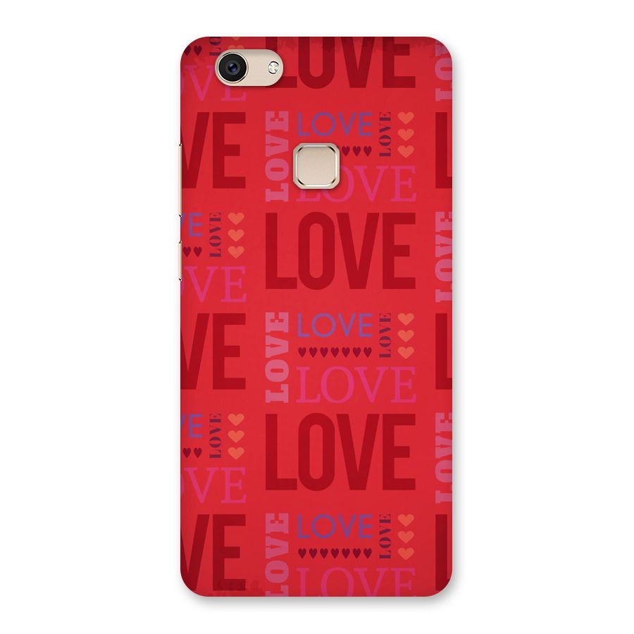 Love Pattern Back Case for Vivo V7