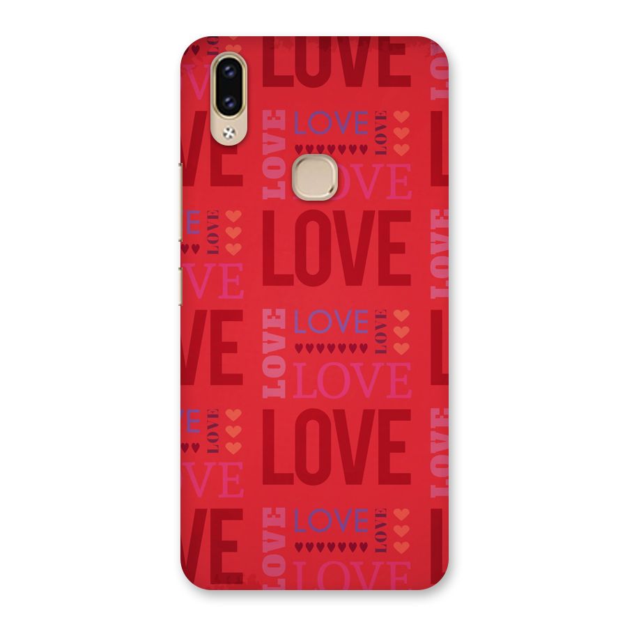 Love Pattern Back Case for Vivo V9 Youth