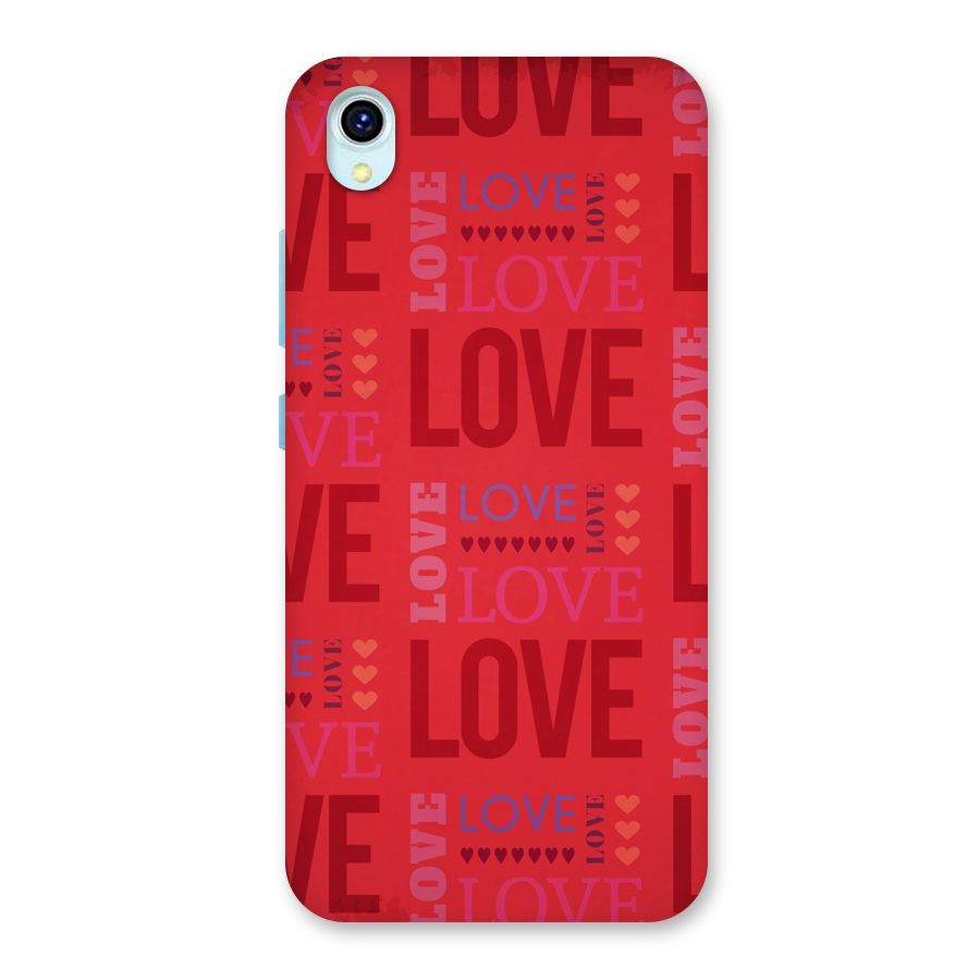 Love Pattern Back Case for Vivo Y1s