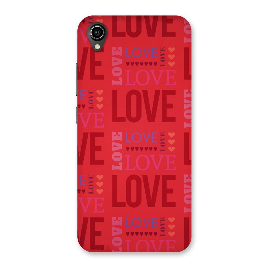 Love Pattern Back Case for Vivo Y90