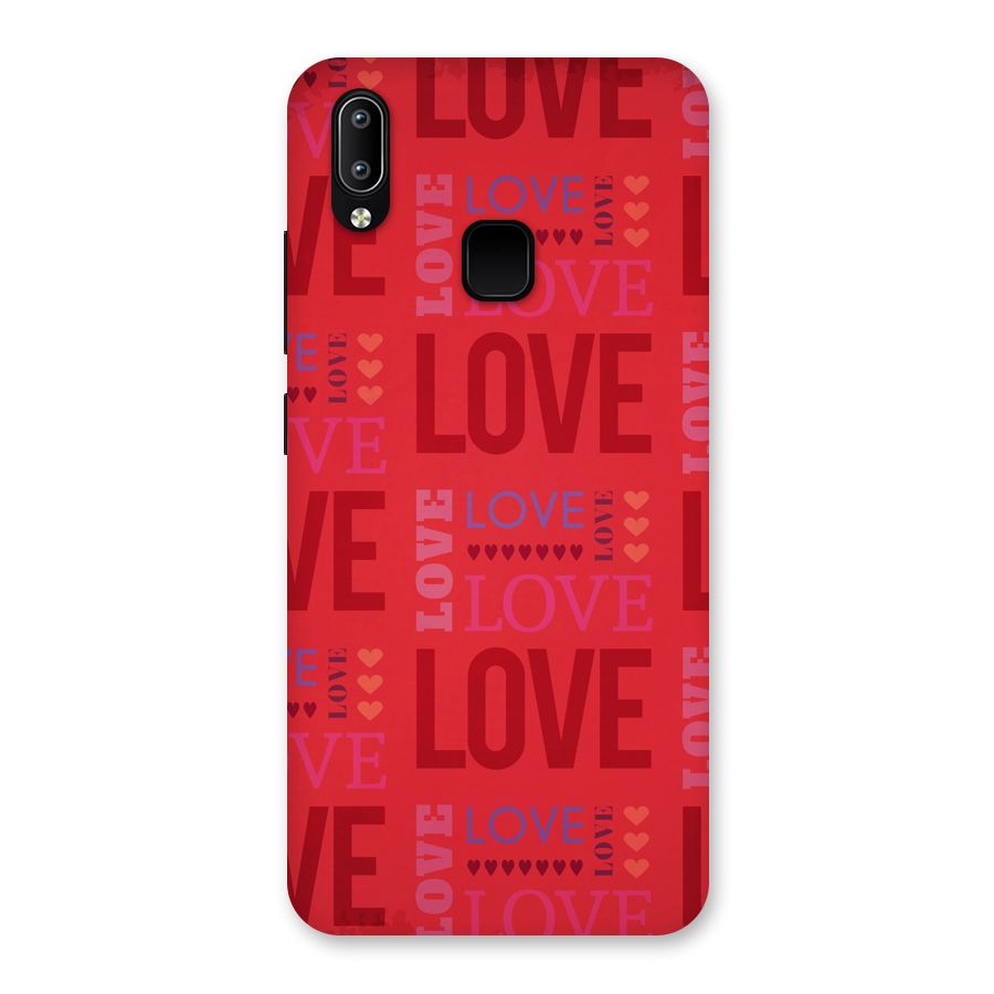 Love Pattern Back Case for Vivo Y93
