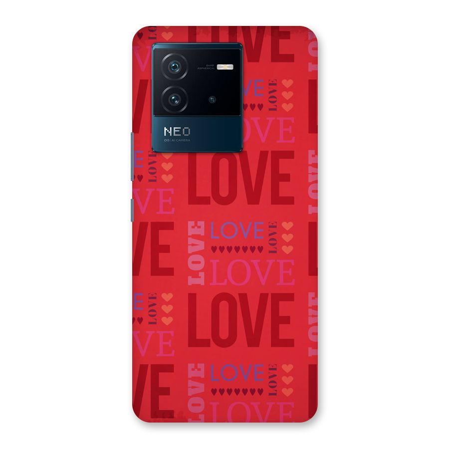 Love Pattern Back Case for Vivo iQOO Neo 6 5G