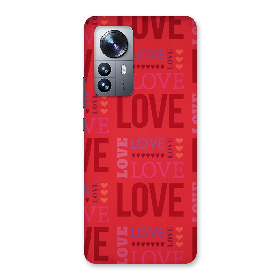 Love Pattern Back Case for Xiaomi 12 Pro