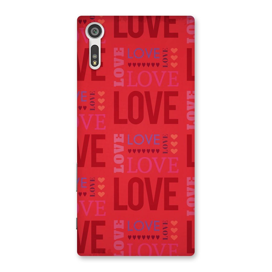 Love Pattern Back Case for Xperia XZ