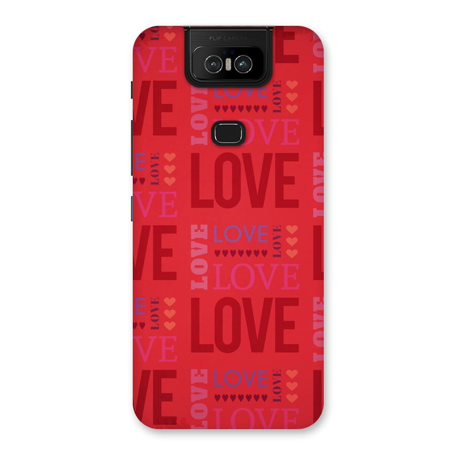 Love Pattern Back Case for Zenfone 6z