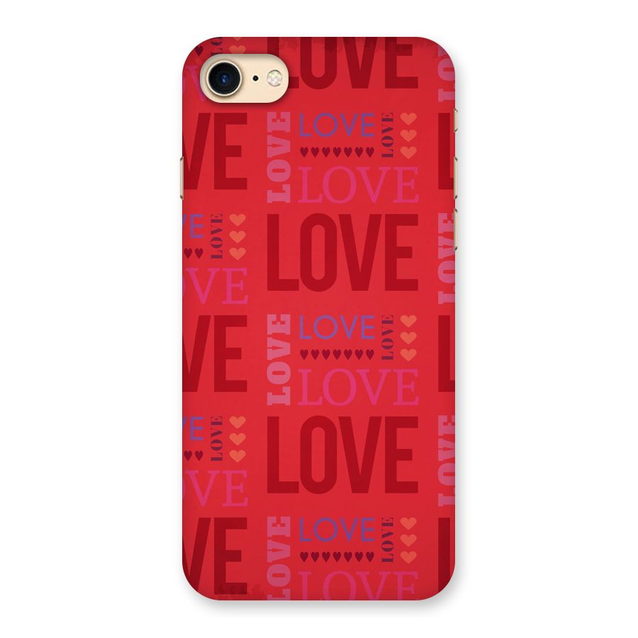 Love Pattern Back Case for iPhone 7