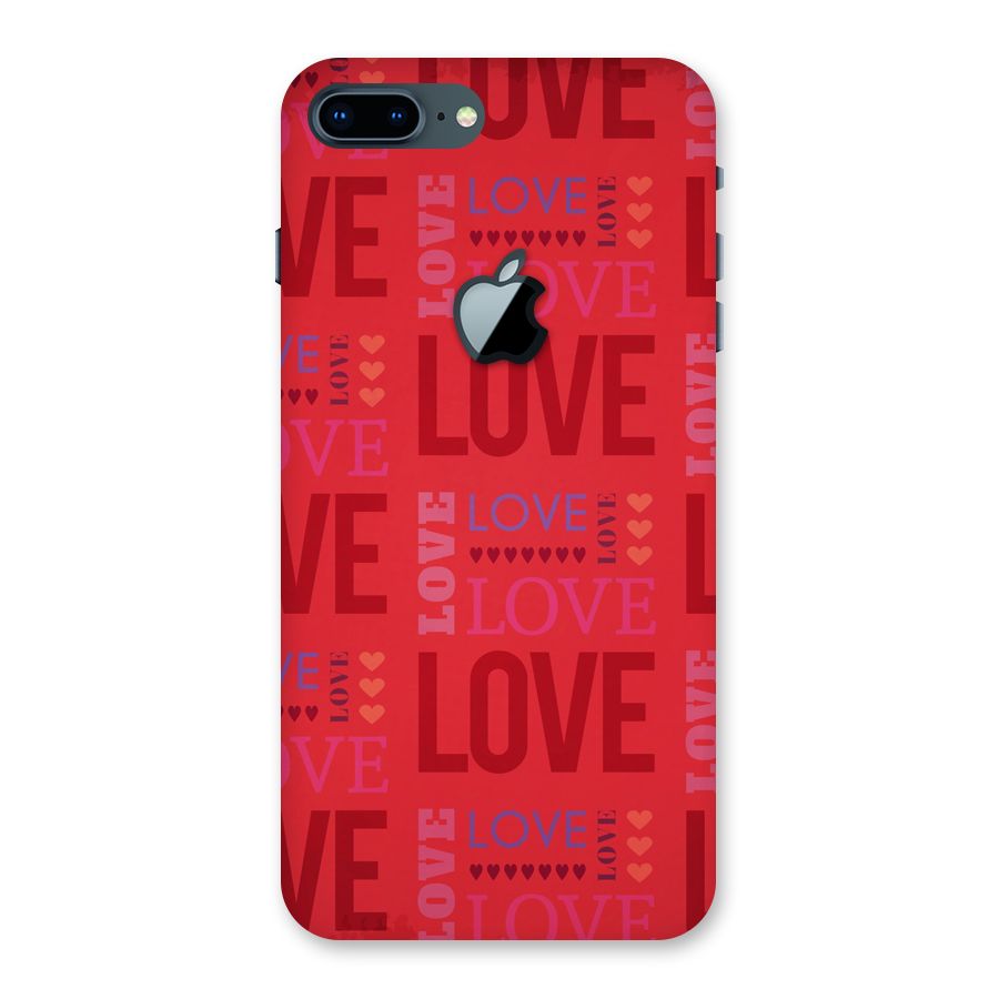 Love Pattern Back Case for iPhone 7 Plus Apple Cut