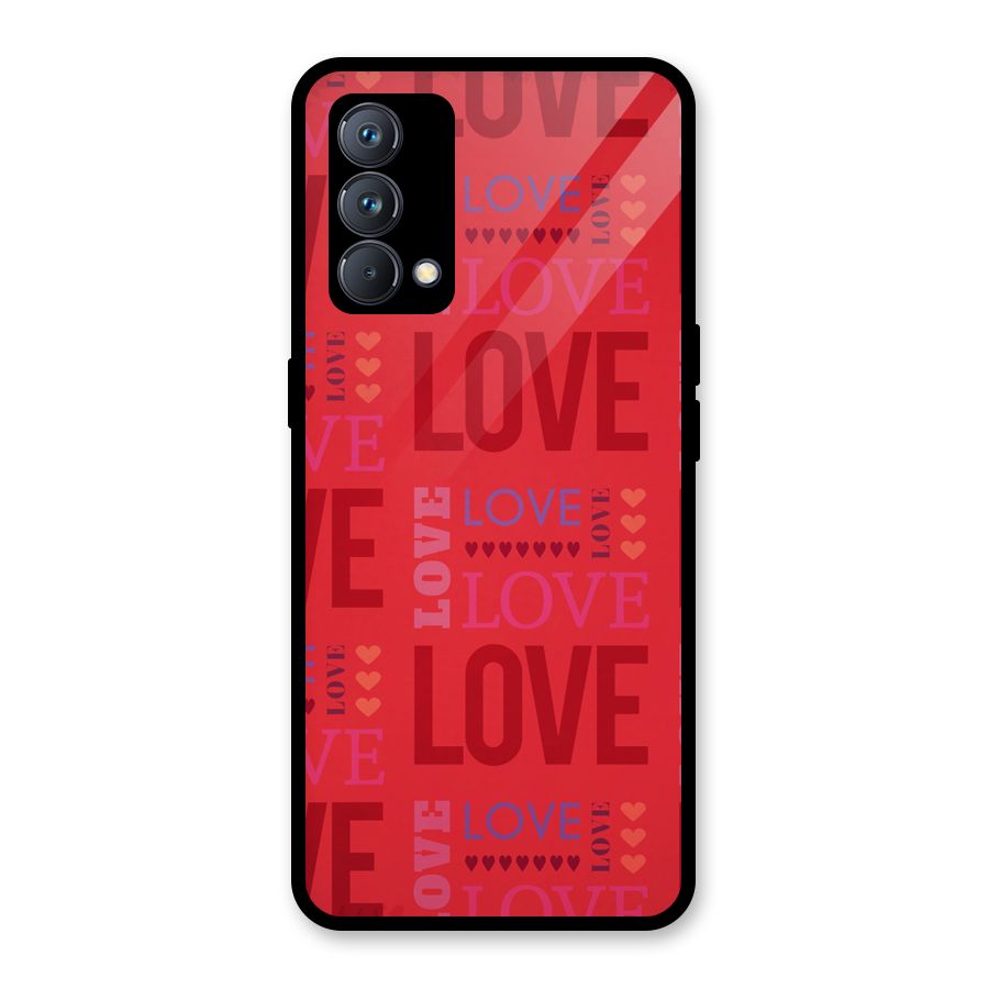 Love Pattern Glass Back Case for Realme GT Master Edition