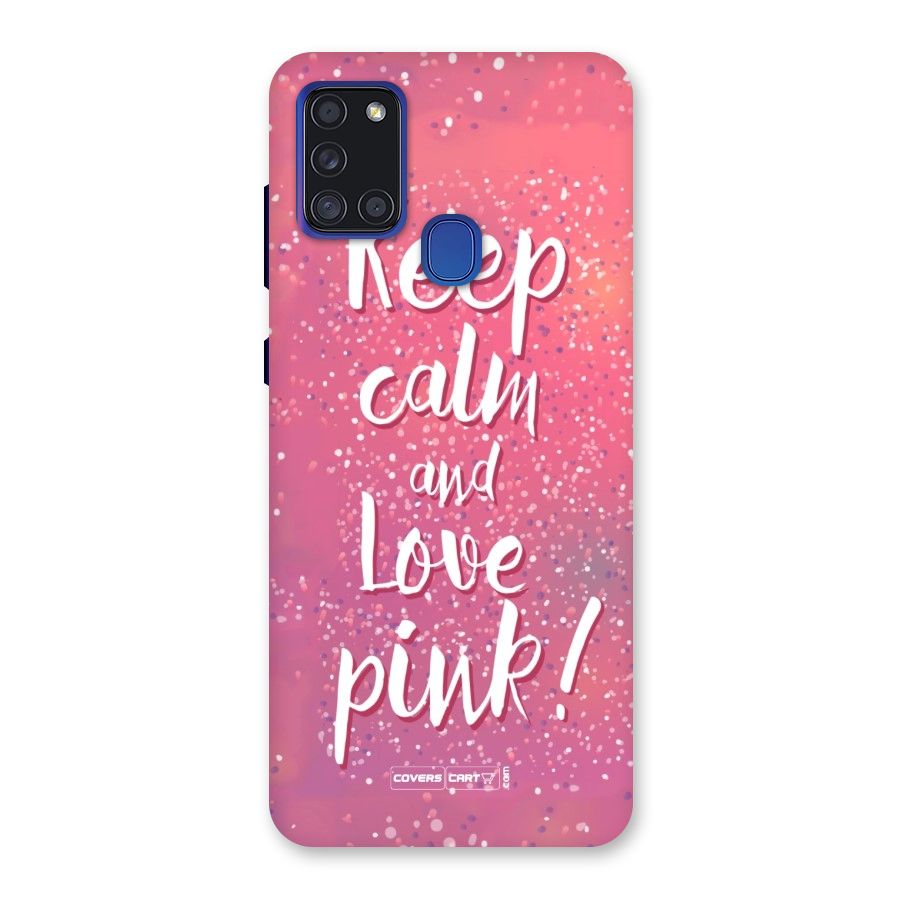 Love Pink Back Case for Galaxy A21s