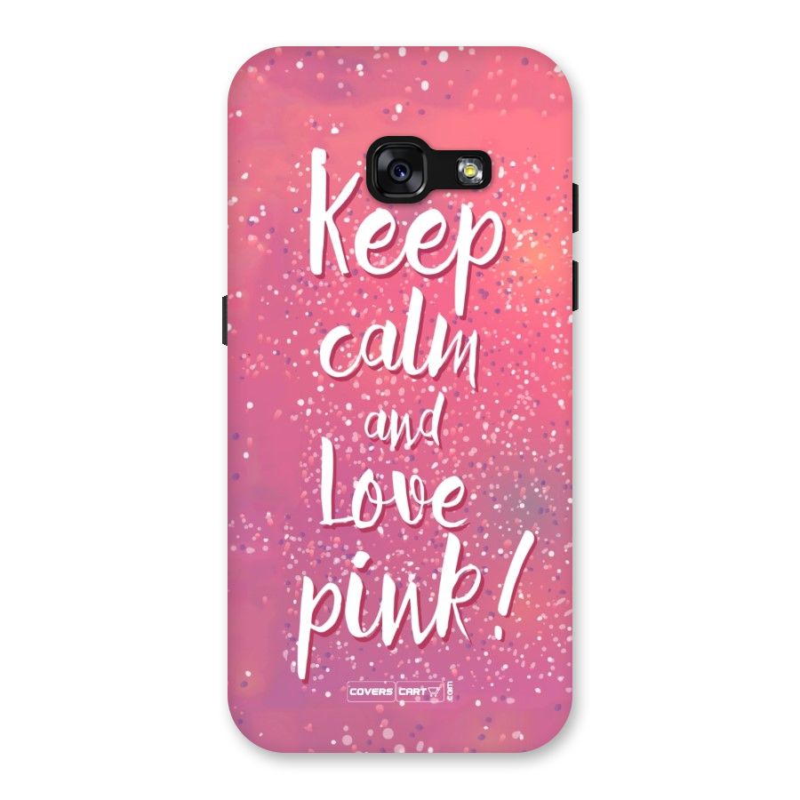 Love Pink Back Case for Galaxy A3 (2017)