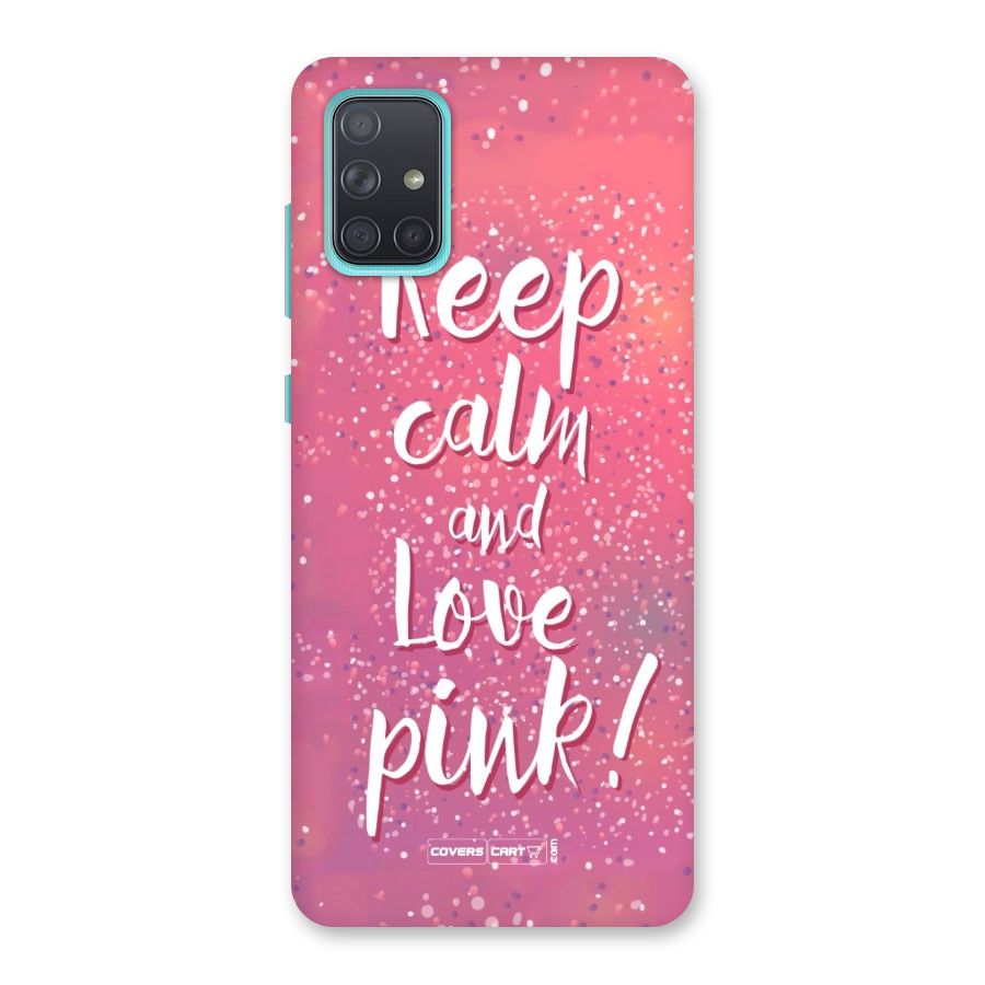 Love Pink Back Case for Galaxy A71