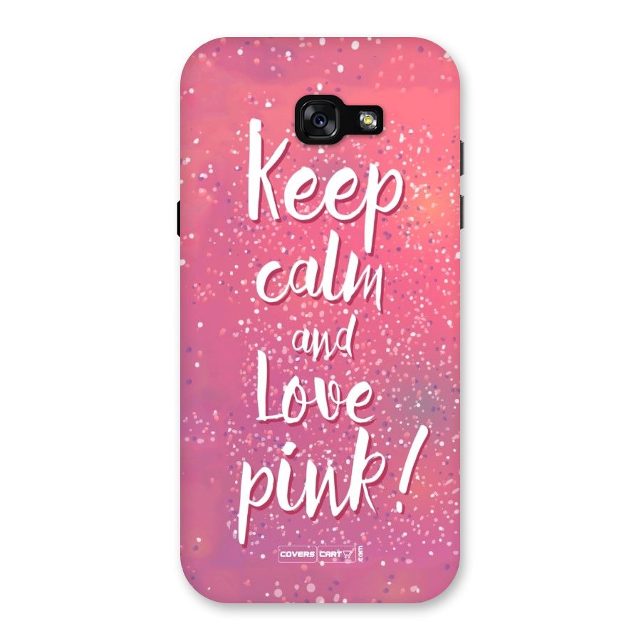Love Pink Back Case for Galaxy A7 (2017)