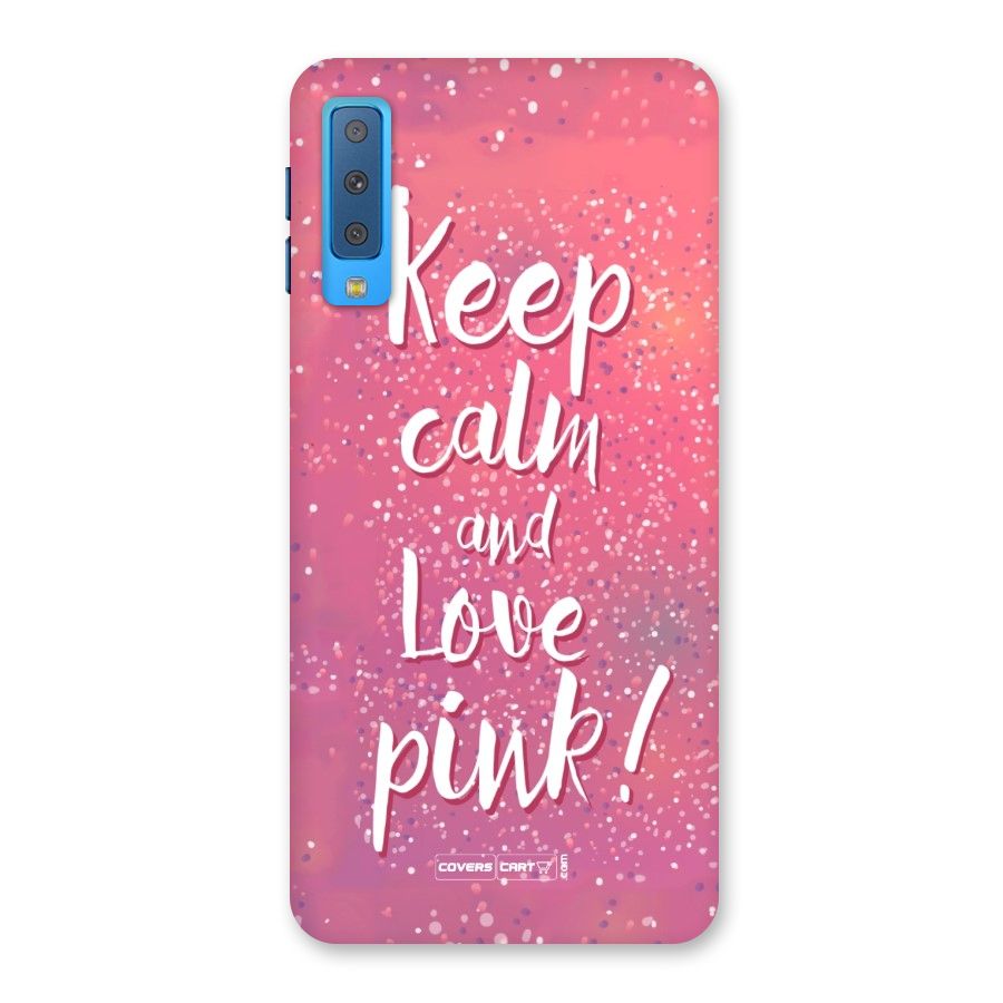 Love Pink Back Case for Galaxy A7 (2018)