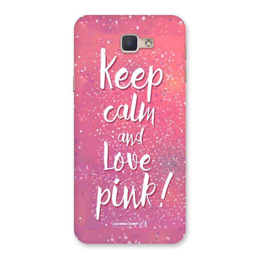 Love Pink Back Case for Galaxy J5 Prime