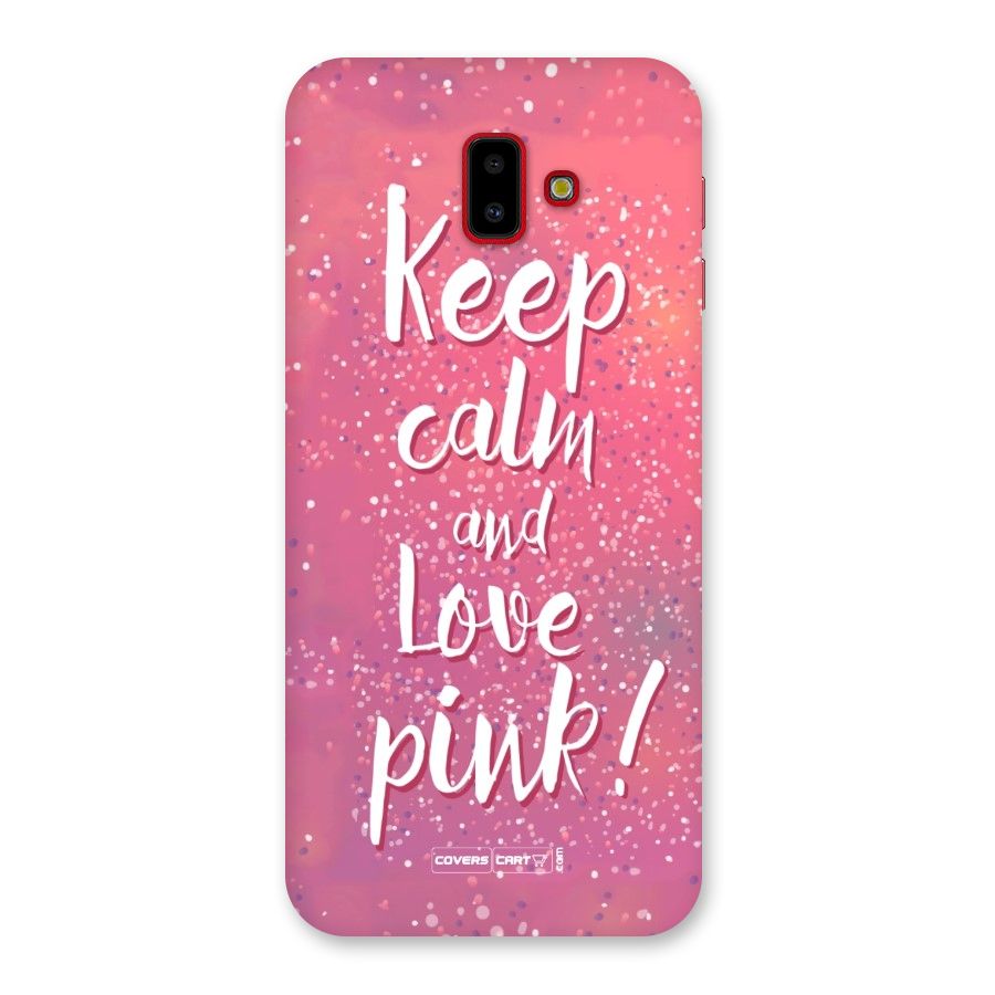 Love Pink Back Case for Galaxy J6 Plus