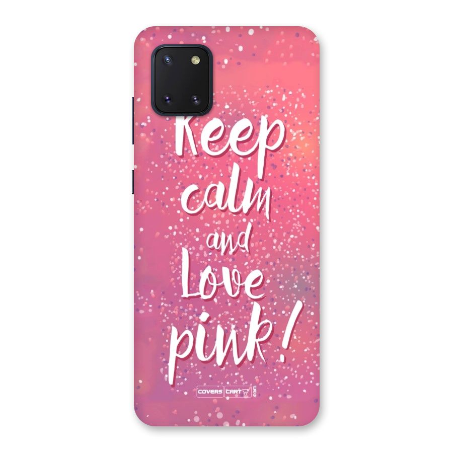 Love Pink Back Case for Galaxy Note 10 Lite