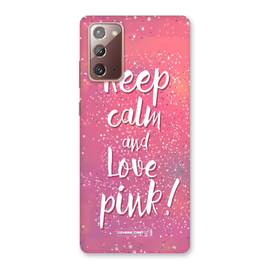 Love Pink Back Case for Galaxy Note 20