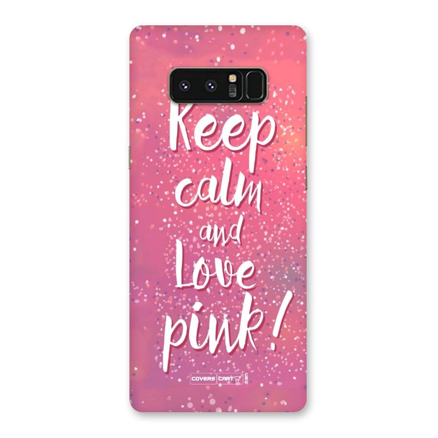 Love Pink Back Case for Galaxy Note 8
