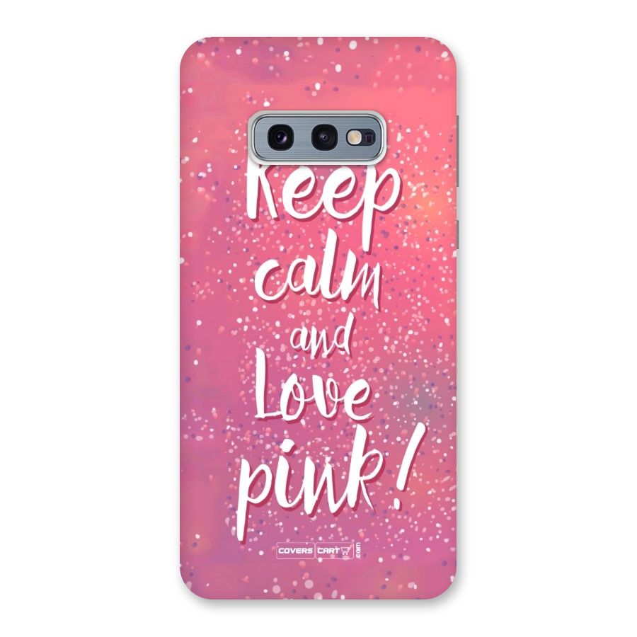Love Pink Back Case for Galaxy S10e