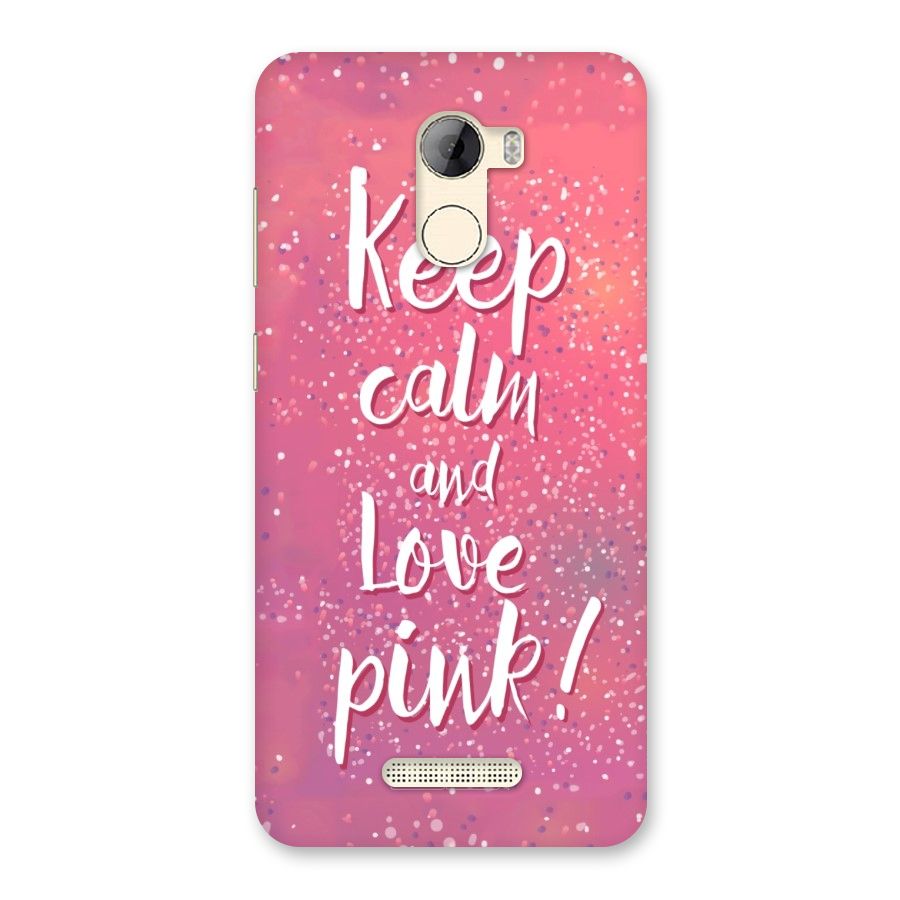 Love Pink Back Case for Gionee A1 LIte