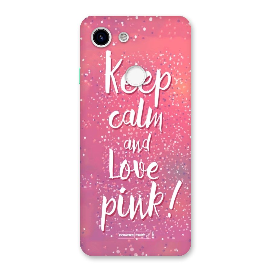 Love Pink Back Case for Google Pixel 3