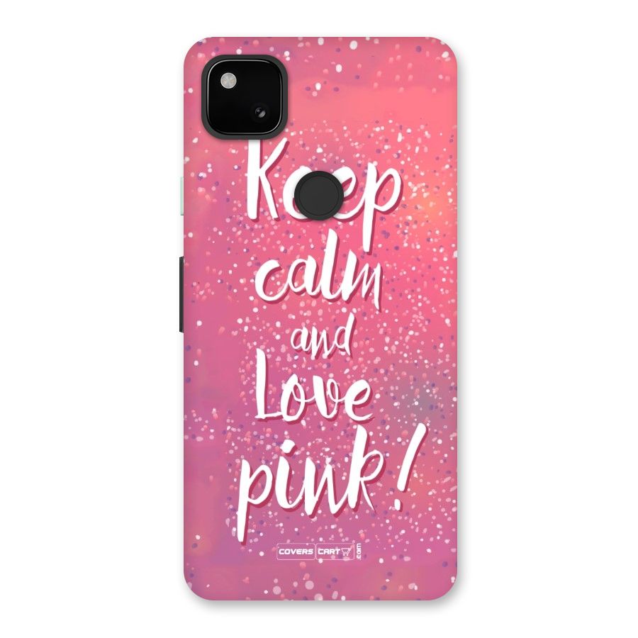 Love Pink Back Case for Google Pixel 4a