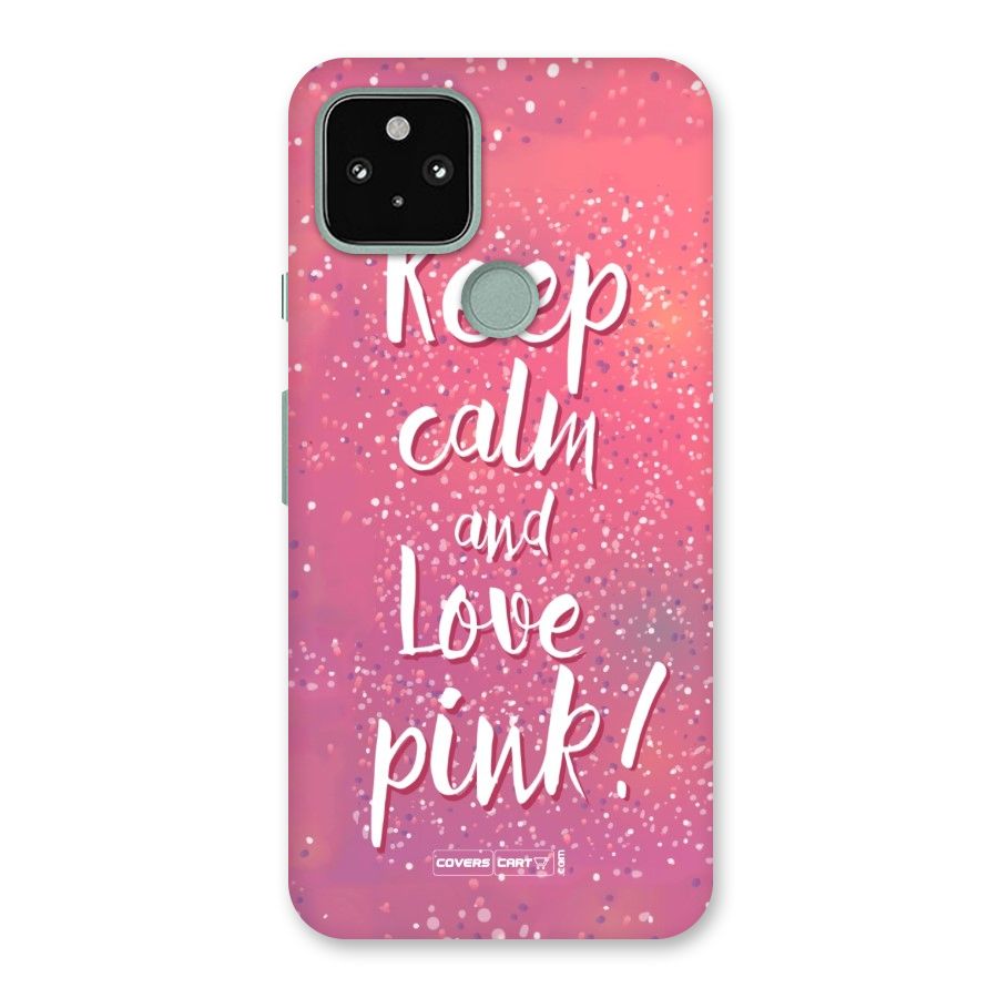 Love Pink Back Case for Google Pixel 5