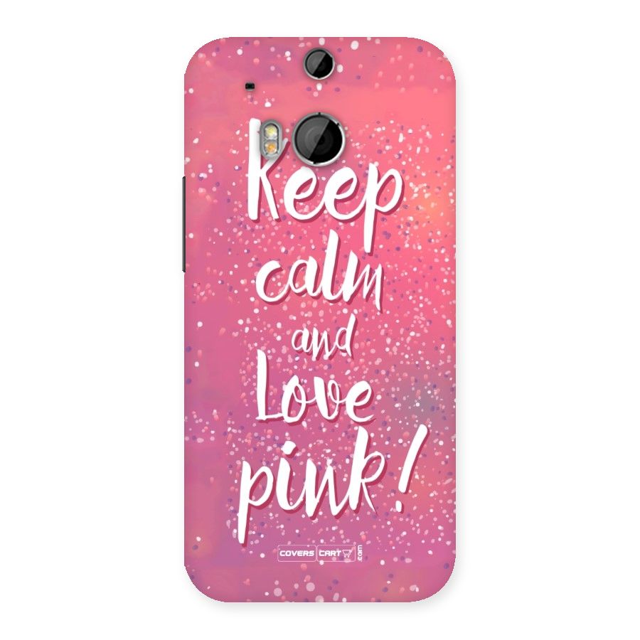 Love Pink Back Case for HTC One M8