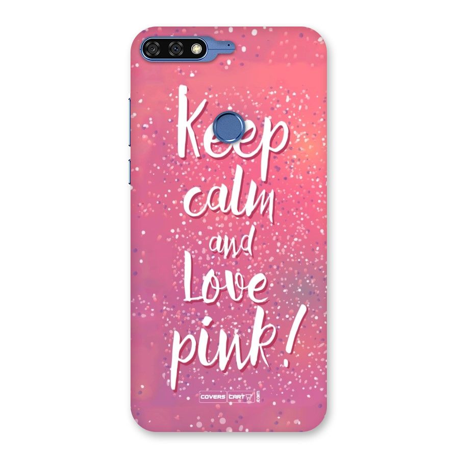 Love Pink Back Case for Honor 7C