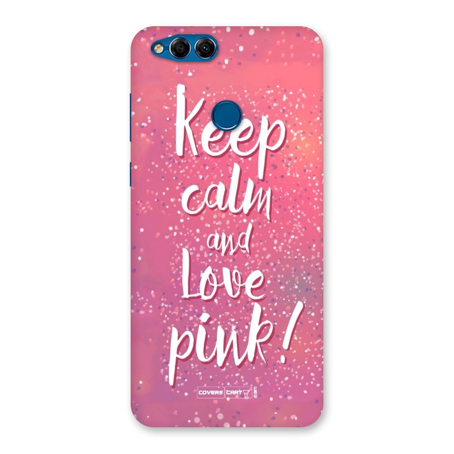 Love Pink Back Case for Honor 7X