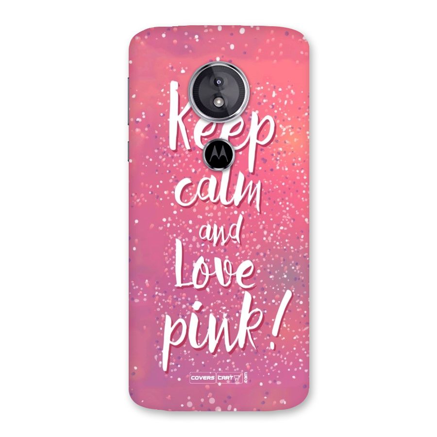 Love Pink Back Case for Moto E5