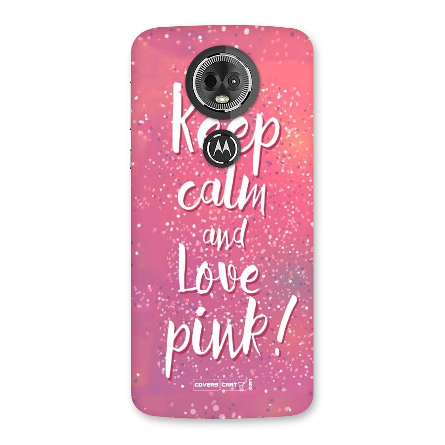 Love Pink Back Case for Moto E5 Plus