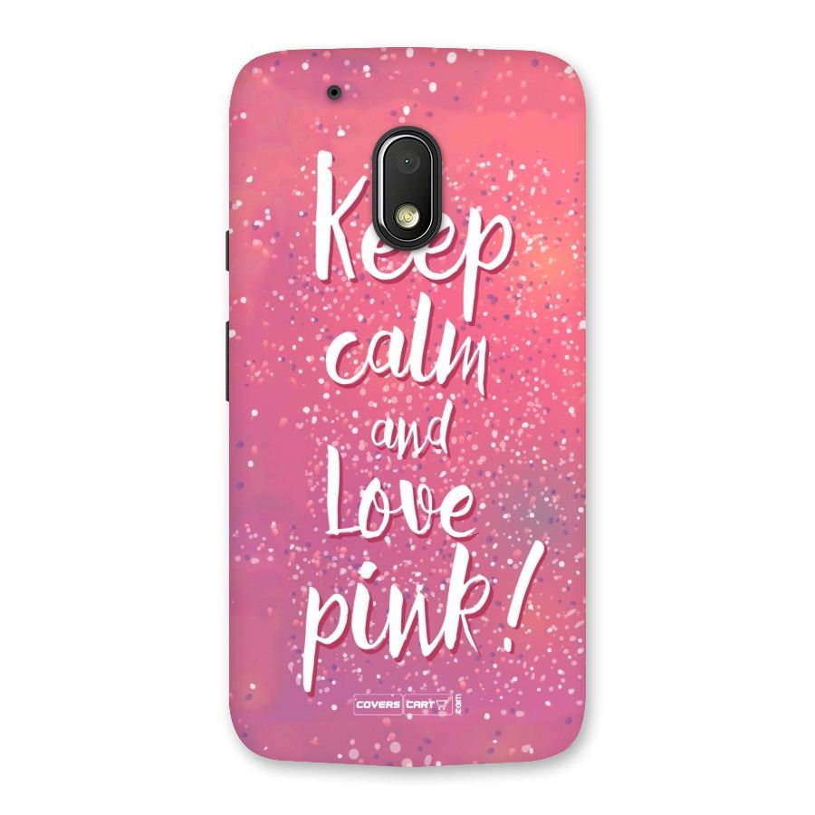 Love Pink Back Case for Moto G4 Play