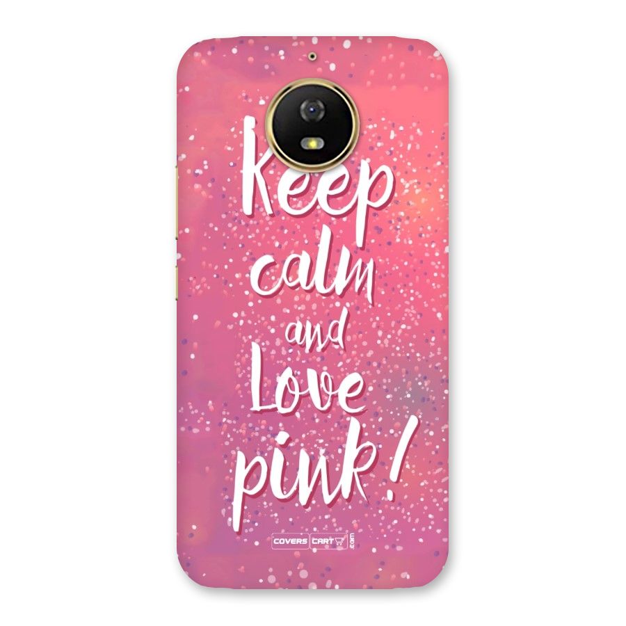Love Pink Back Case for Moto G5s