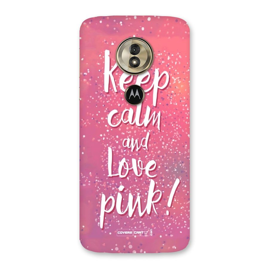 Love Pink Back Case for Moto G6 Play