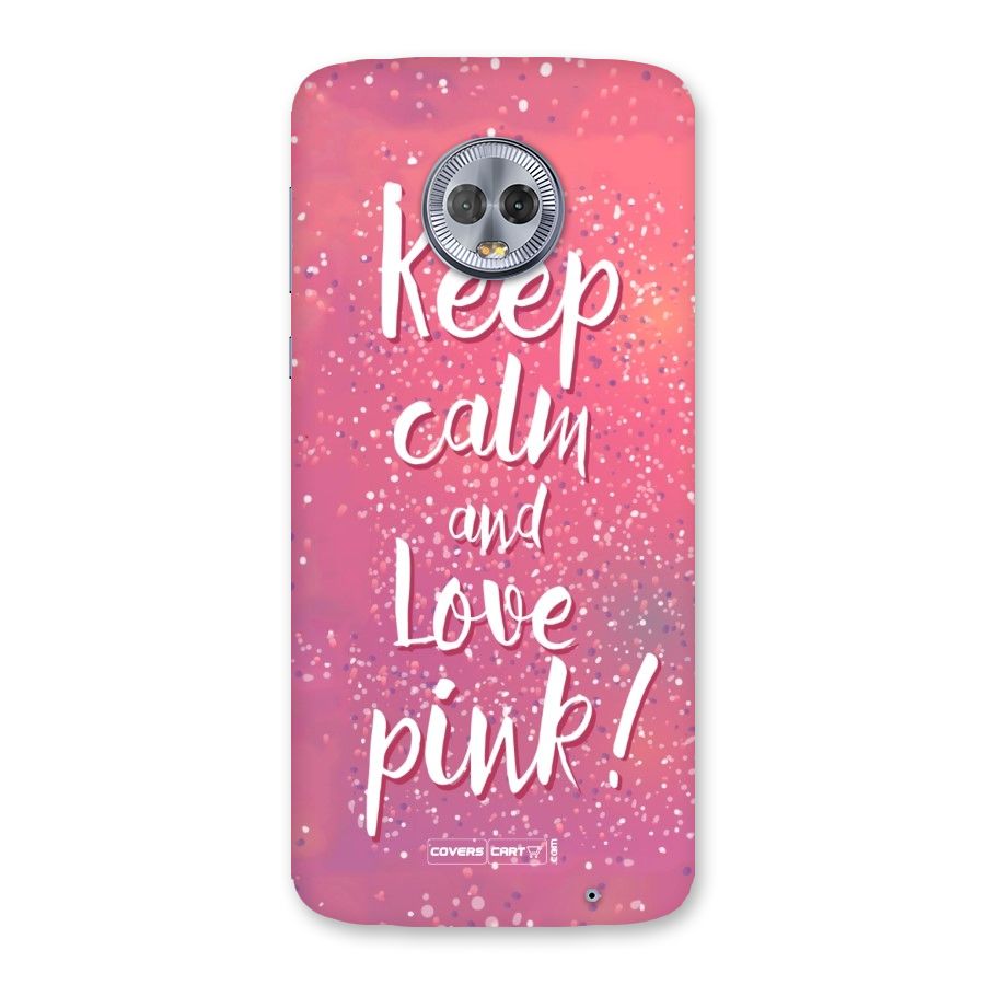 Love Pink Back Case for Moto G6 Plus