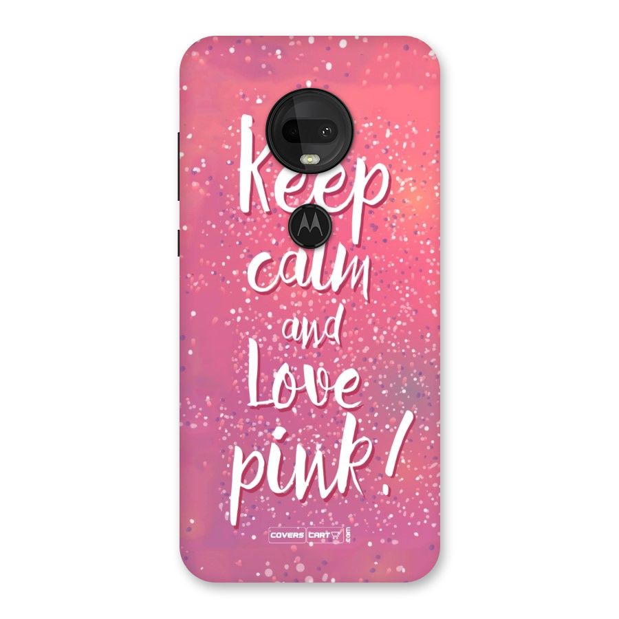 Love Pink Back Case for Moto G7